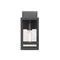 Z-Lite Nuri 1 Light Outdoor Wall Sconce, Black & Clear 596S-BK - alternate 6